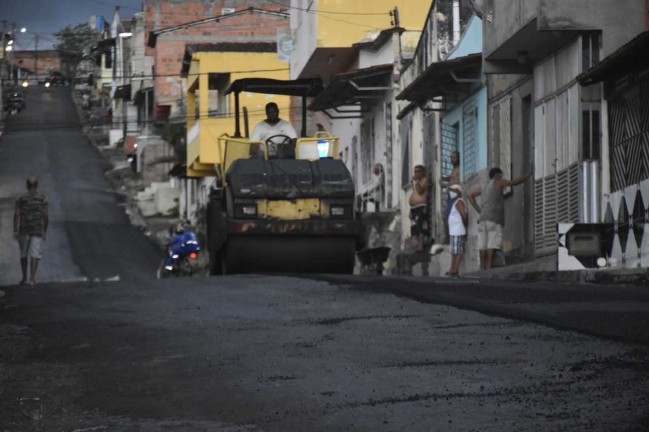 Camacã: O Asfalto na Cidade Alta em fase de conclusão